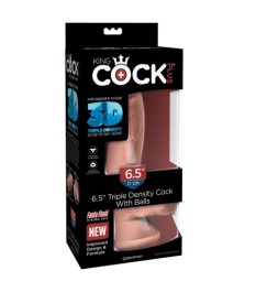 Dildo „6,5" Triple Density Cock with Balls“, 17 cm