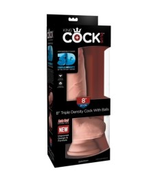 Dildo „8" Triple Density Cock with Balls“, 20 cm