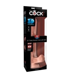 Dildo „12" Triple Density Cock with Balls“, 30 cm