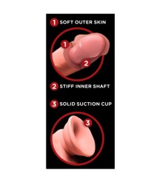Dildo „10" Triple Density Cock with Balls“, 28 cm