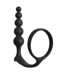 Penisring „Ass-Gasm Cockring Anal Beads“ mit Kugel-Analplug