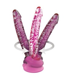 Glasdildo „No. 86“ im ausgeprägt strukturierten Penis-Design