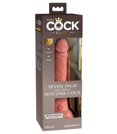 Naturdildo „7“ Dual Density Silicone Cock“ mit extra starkem Saugfuß