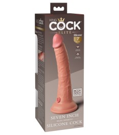 Naturdildo „7“ Dual Density Silicone Cock“ mit extra starkem Saugfuß