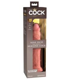 Naturdildo „9“ Dual Density Silicone Cock“ mit extra starkem Saugfuß