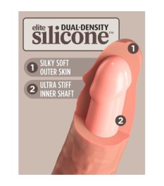 Naturdildo „11“ Dual Density Silicone Cock“ mit extra starkem Saugfuß