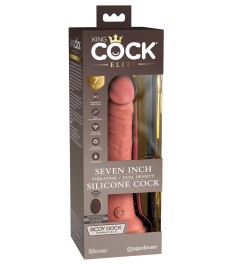 Naturvibrator „7“ Vibrating + Dual Density Silicone Cock with Remote“