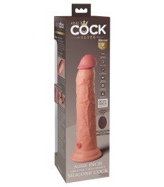 Naturvibrator „9“ Vibrating + Dual Density Silicone Cock with Remote“