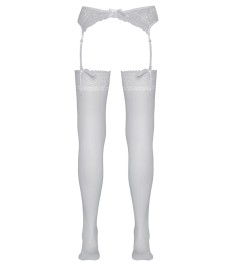 Straps-Strümpfe mit 7 cm breitem Spitzenabschluss