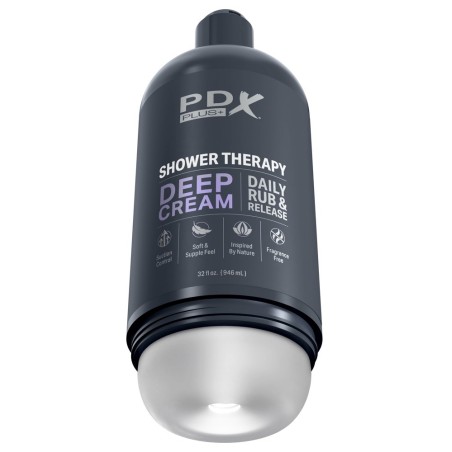 Masturbator „Shower Therapy Deep Cream“ inklusive abnehmbarem Saugfuß