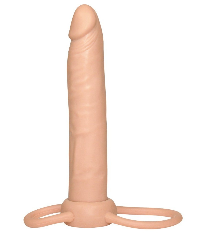 Analdildo mit Penis- und Hodenring