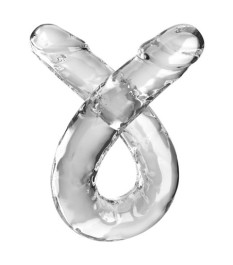 Doppeldildo transparent