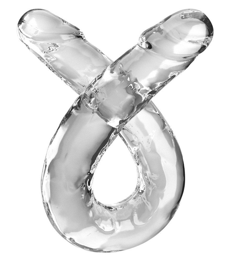 Doppeldildo transparent
