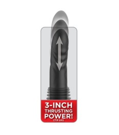 Stoßvibrator „Ultimate Silicone Thruster“ mit abnehmbarem Saugfuß
