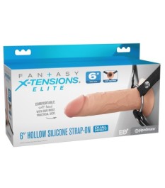 Penishülle „Hollow Silicone Strap-on“ mit Umschnallgurt