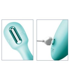 Stoßvibrator „Ultimate Silicone Thruster“ mit abnehmbarem Saugfuß