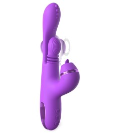 Rabbitvibrator „IntiMotion Pulse Pro“ inklusive 3 Klitoris-Aufsätze