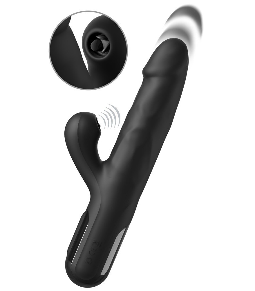 Rabbitvibrator „Sonix Silicone Thruster“ mit Stoßfunktion