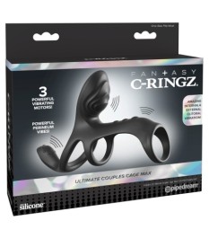 Penismanschette „Ultimate Couples Cage Max“ mit 3-fach-Vibration