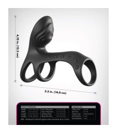 Penismanschette „Ultimate Couples Cage Pro“ mit Doppel-Vibration