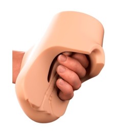 Masturbator „Double Pounder Vibrating" mit Vagina- und Anusöffnung