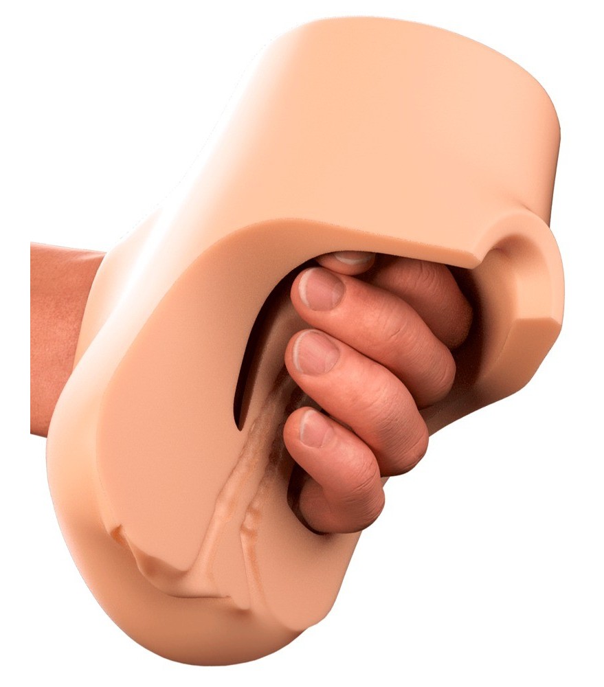 Masturbator „Double Pounder Vibrating" mit Vagina- und Anusöffnung