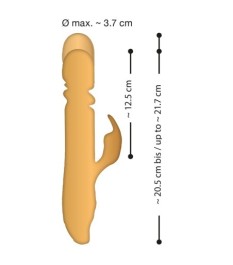 Stoßvibrator mit Klitorisstimulator