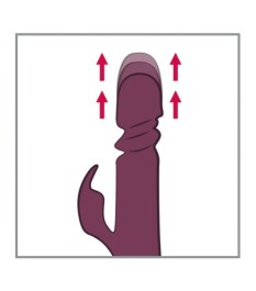 Stoßvibrator mit Klitorisstimulator