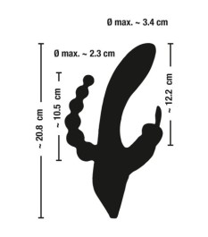 Rabbitvibrator „Triple G-Spot Vibrator“ mit Anus-Stimulator