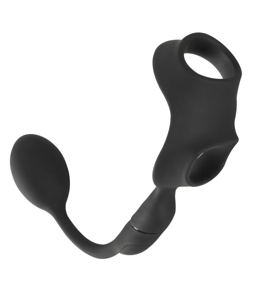 Penis-/Hodenring „Cock Ring with RC Butt Plug“ mit Vibro-Analplug