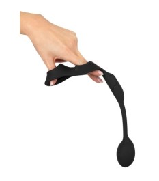 Penis-/Hodenring „Cock Ring with RC Butt Plug“ mit Vibro-Analplug, kab