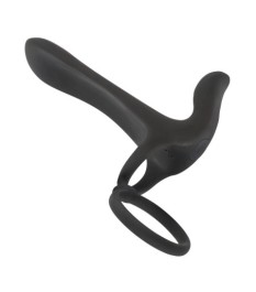 Paarvibrator „Couple's Vibrator“ mit Penis-/Hodenring und Klitorisstim