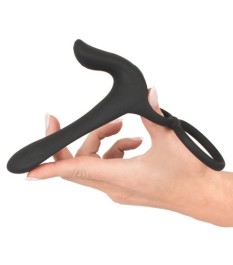 Paarvibrator „Couple's Vibrator“ mit Penis-/Hodenring und Klitorisstim