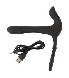 Paarvibrator „Couple's Vibrator“ mit Penis-/Hodenring und Klitorisstim