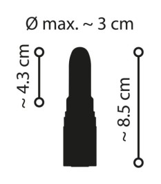 Minivibrator „Luxurious Lipstick Vibrator“, 10 Vibrationsmodi, wiedera