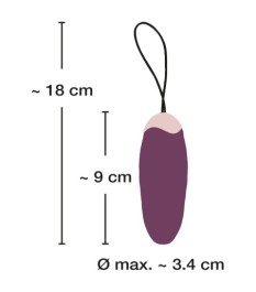 Vibro-Ei „RC Shaking Love Ball“, 98 g, steuerbar per Fernbedienung