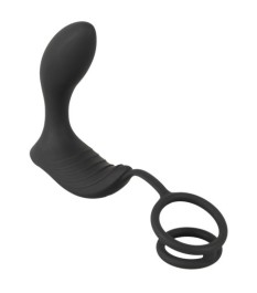 „RC Prostata Vibrator mit Penis- und Hodenring“
