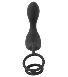 „RC Prostata Vibrator mit Penis- und Hodenring“