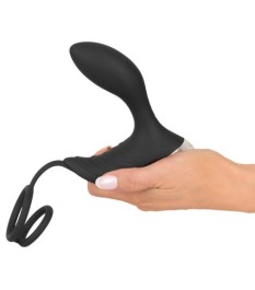 „RC Prostata Vibrator mit Penis- und Hodenring“