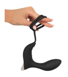 „RC Prostata Vibrator mit Penis- und Hodenring“