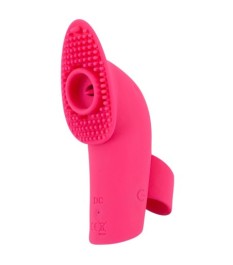 „Licking and Pulsating Finger Stimulator“ mit Action-Zunge und sanft p