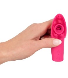 „Licking and Pulsating Finger Stimulator“ mit Action-Zunge und sanft p