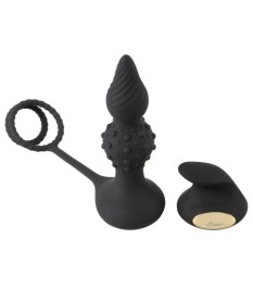 Penis-/Hodenring „RC Butt Plug with Cock & Ball Rings“ mit Vibro-Analp