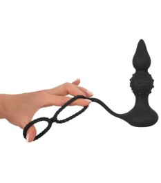 Penis-/Hodenring „RC Butt Plug with Cock & Ball Rings“ mit Vibro-Analp