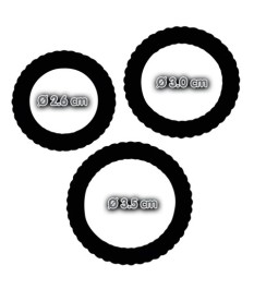 3-teiliges Penisringset „Lust hoch 3“