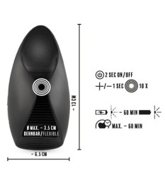 Masturbator „Vibrating Glans Masturbator“, 10 Vibrationsmodi