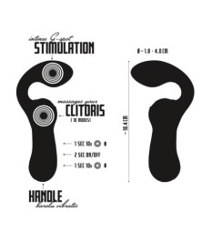 Vibrator „Double Vibrator“ mit 2 Motoren, 10 Vibrationsmodi, wiederauf