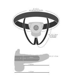 Umschnallvibrator „Vibrating Strap-On Sleeve“, hohl, wasserdicht