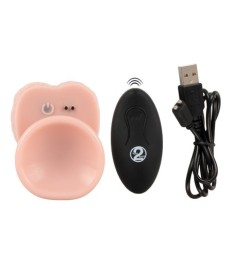 Stoßvibrator „RC Medical Silicone Vibrator“ mit Saugfuß und rotierende