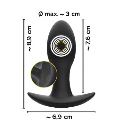 Analplug „Butt Plug with Vibration“, 20 Vibrationsmodi, wiederaufladba